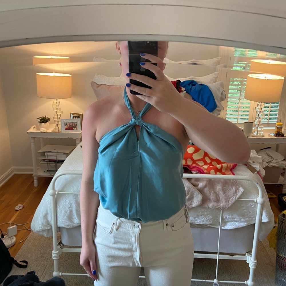 Strut + Bolt - halter silk body suit